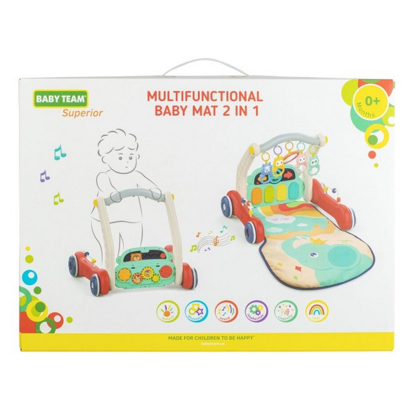 Коврик детский многофункциональный 2 в 1 Baby Team 8590