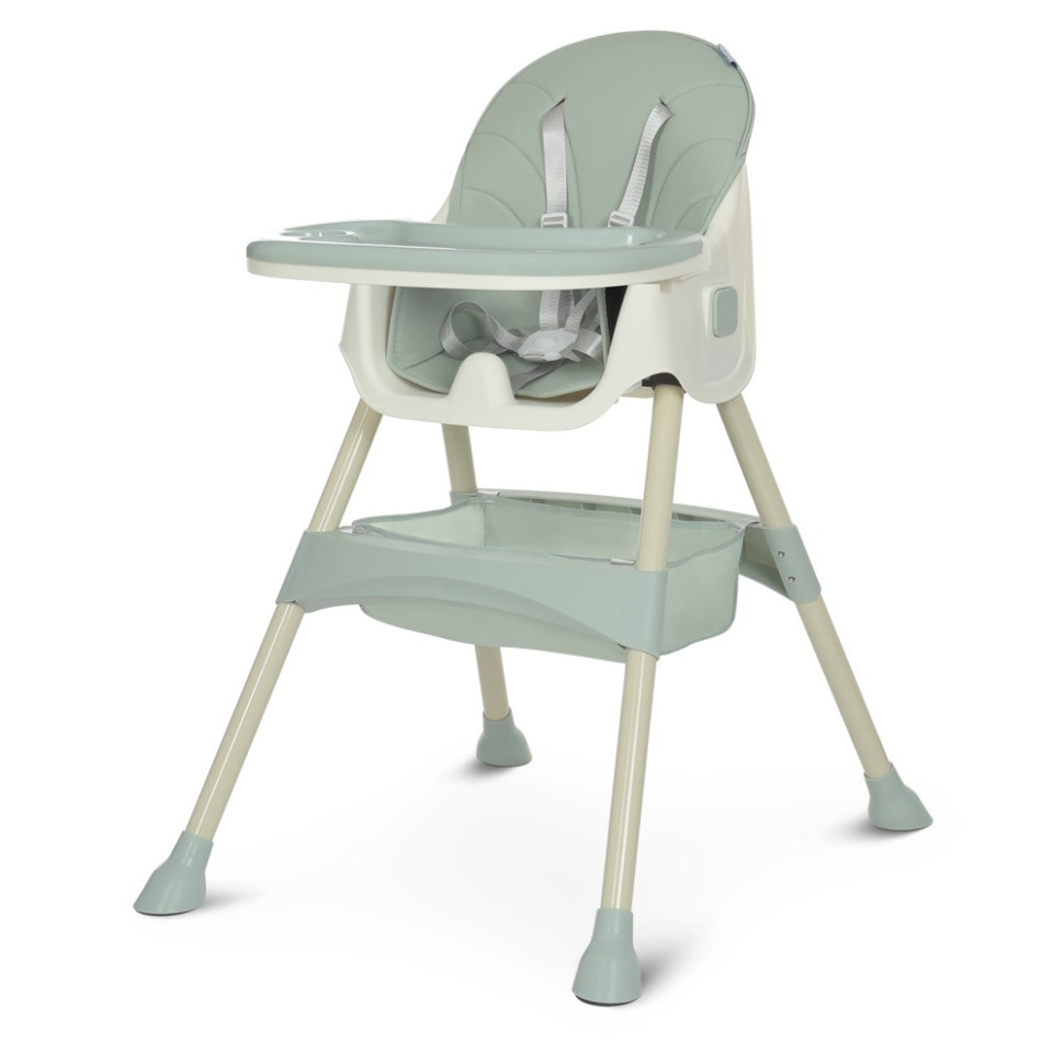 Стульчик для кормления Bambi M 4136-2 Olive, cкладной, 5-ти точечный,  экокожа