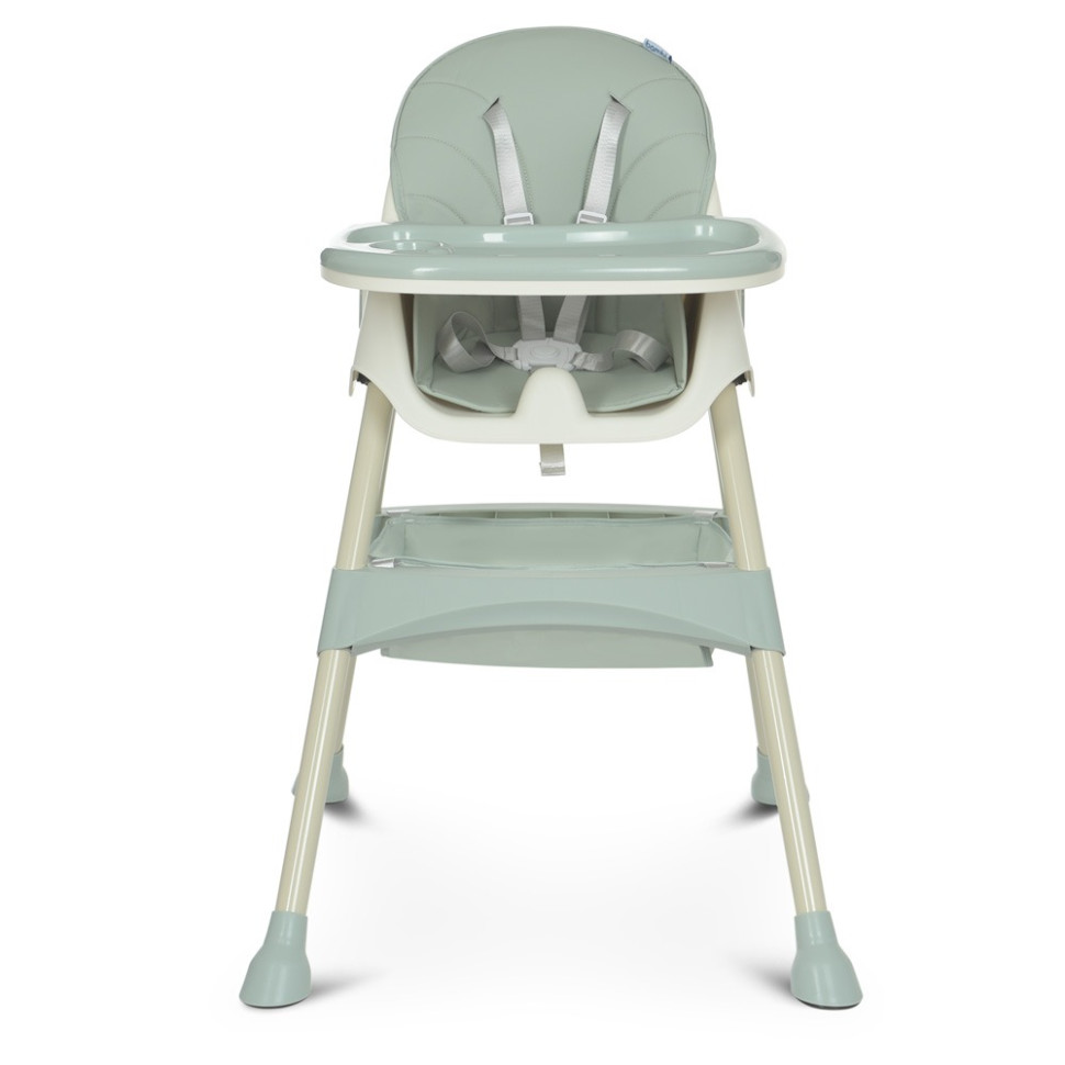 Стульчик для кормления Bambi M 4136-2 Olive, cкладной, 5-ти точечный,  экокожа