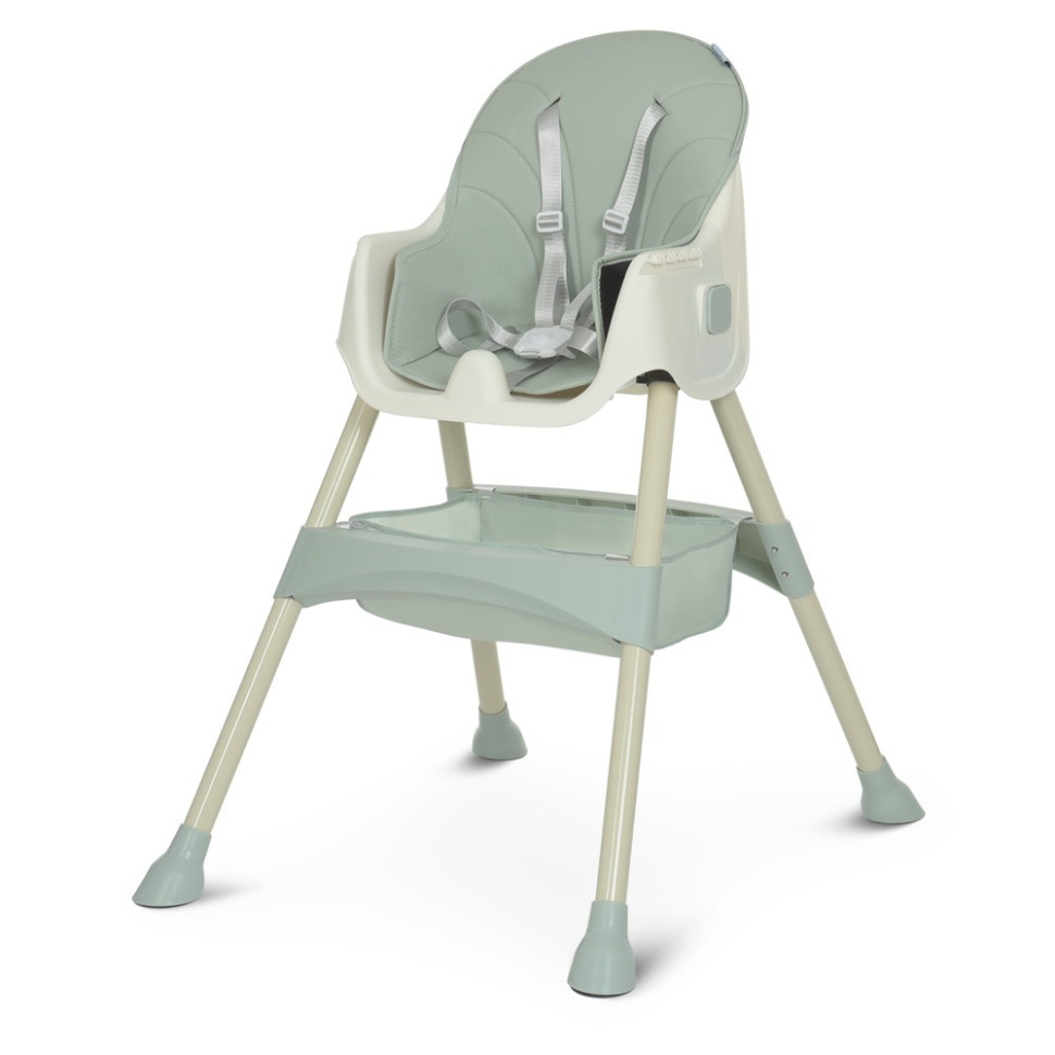 Стульчик для кормления Bambi M 4136-2 Olive, cкладной, 5-ти точечный,  экокожа