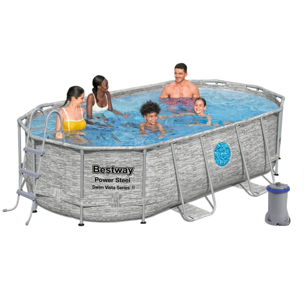 Каркасний басейн Bestway 56714K 427х250х100 см, 7250 л