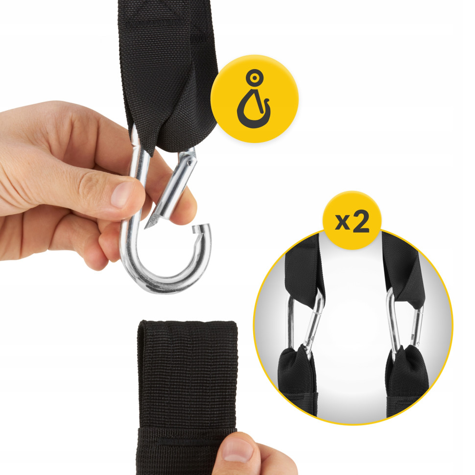 Петлі підвісні AB Sling Straps 4FIZJO P-5905973402309 чорний