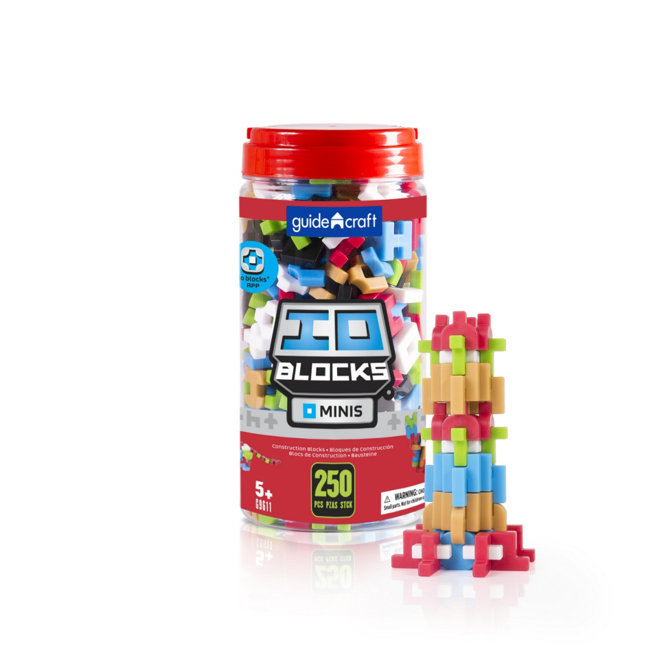 Конструктор IO Blocks Minis Guidecraft G9611 с дополненной 3D реальностью, 250 деталей