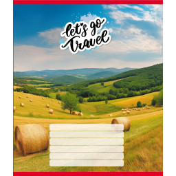 Тетрадь ученическая "Село" Leader 012-500342K-1 в клеточку, 12 листов 