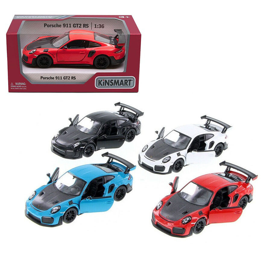 Автомодель легкова PORSCHE 911 GT2 RS 5'' Kinsmart KT5408W інерційна, масштаб 1:36