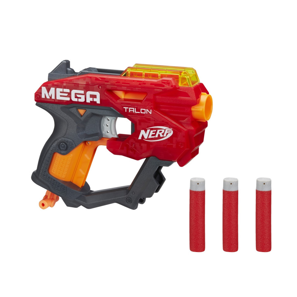 Игровой бластер Mega Talon NERF E6189, 3 патрона