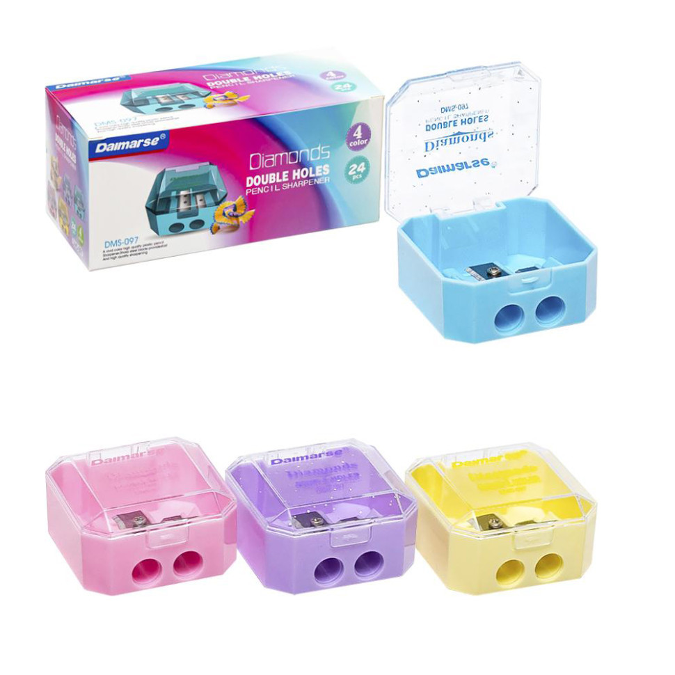 Точилка для карандашей DAIMARSE COLOR-IT DMS-097 двойная