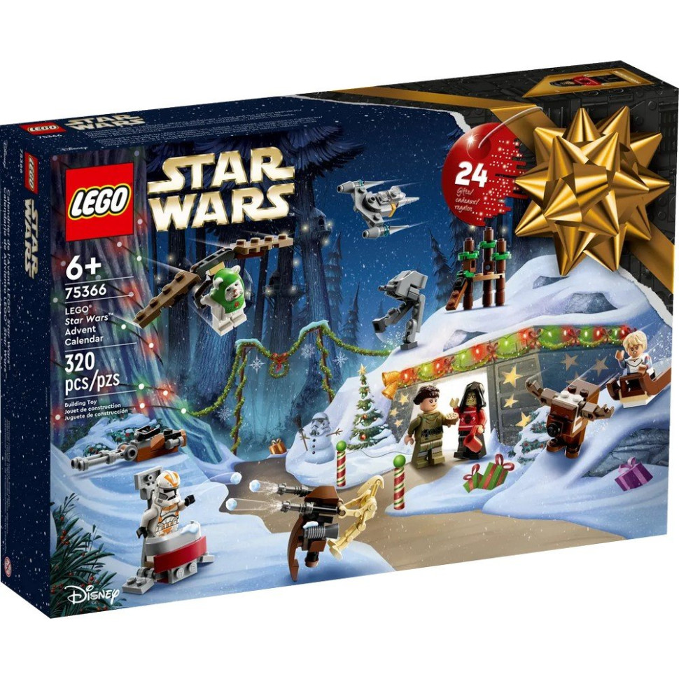 Конструктор Новорічний календар Star Wars™ LEGO 75366, 320 деталей