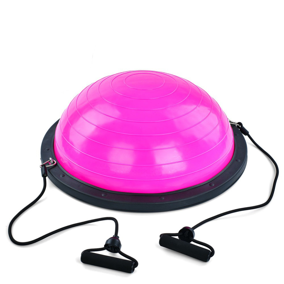 Балансувальна платформа з еспандером Bambi MS 2609-1 Pink, діаметр 60 см