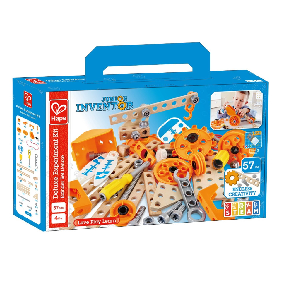 Конструктор Junior Inventor Hape E3032 з підсвічуванням, 57 деталей