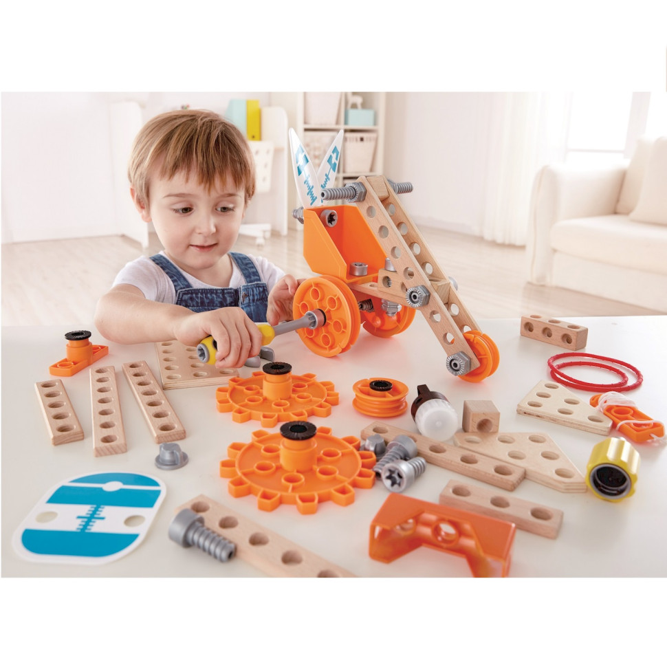 Конструктор Junior Inventor Hape E3032 з підсвічуванням, 57 деталей