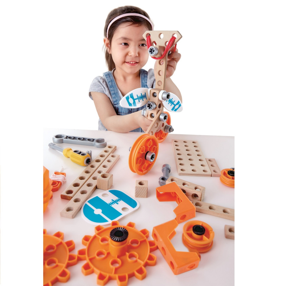 Конструктор Junior Inventor Hape E3032 з підсвічуванням, 57 деталей