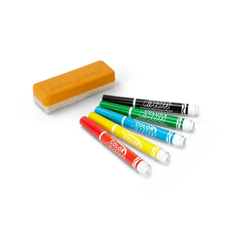 Набор фломастеров для сухого стирания Crayola 256417.012 со щеткой