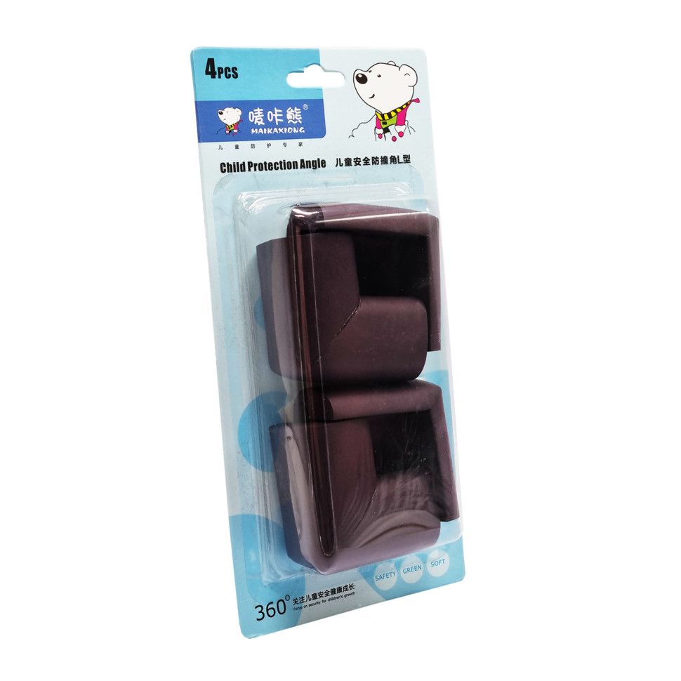 Поролоновые защитные углы на мебель Mega Zayka MGZ-0810(Black) 4 шт