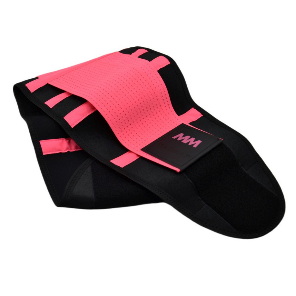 Пояс компрессионный MFA-277 Slimming belt MadMax MFA-277-PNK_M, Black/neon, pink, M