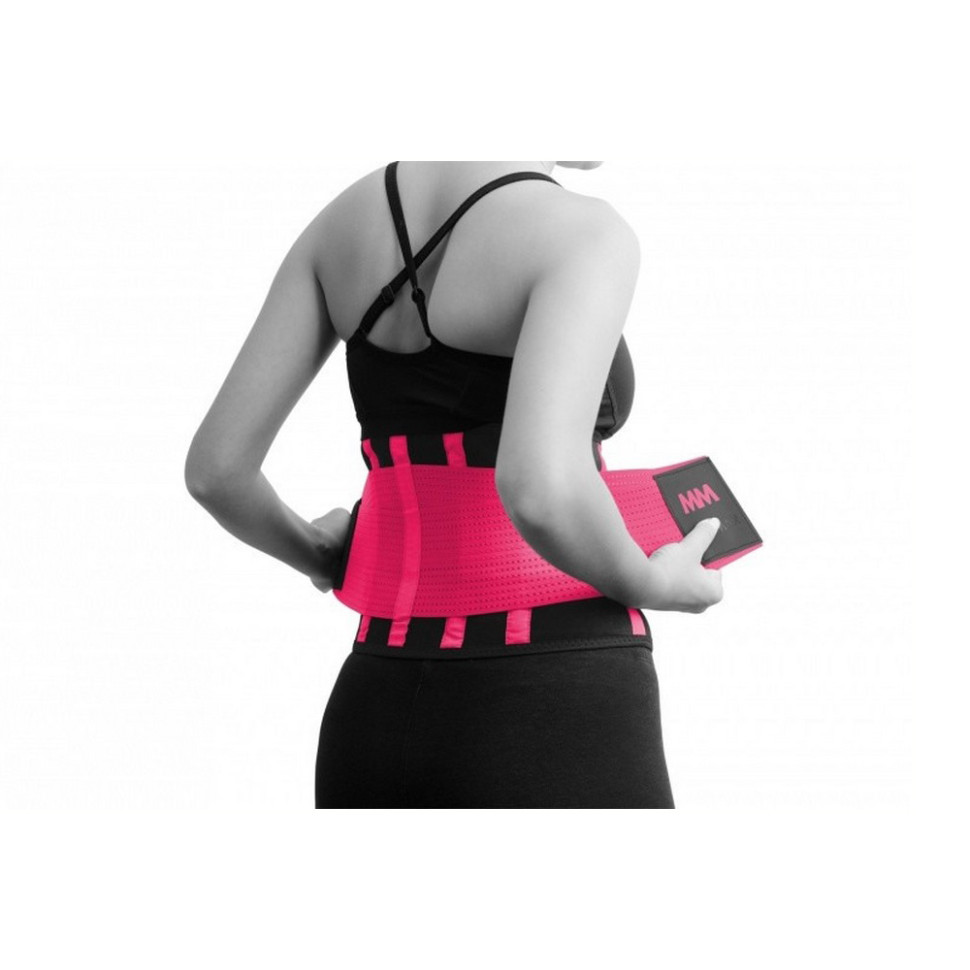Пояс компрессионный MFA-277 Slimming belt MadMax MFA-277-PNK_M, Black/neon, pink, M