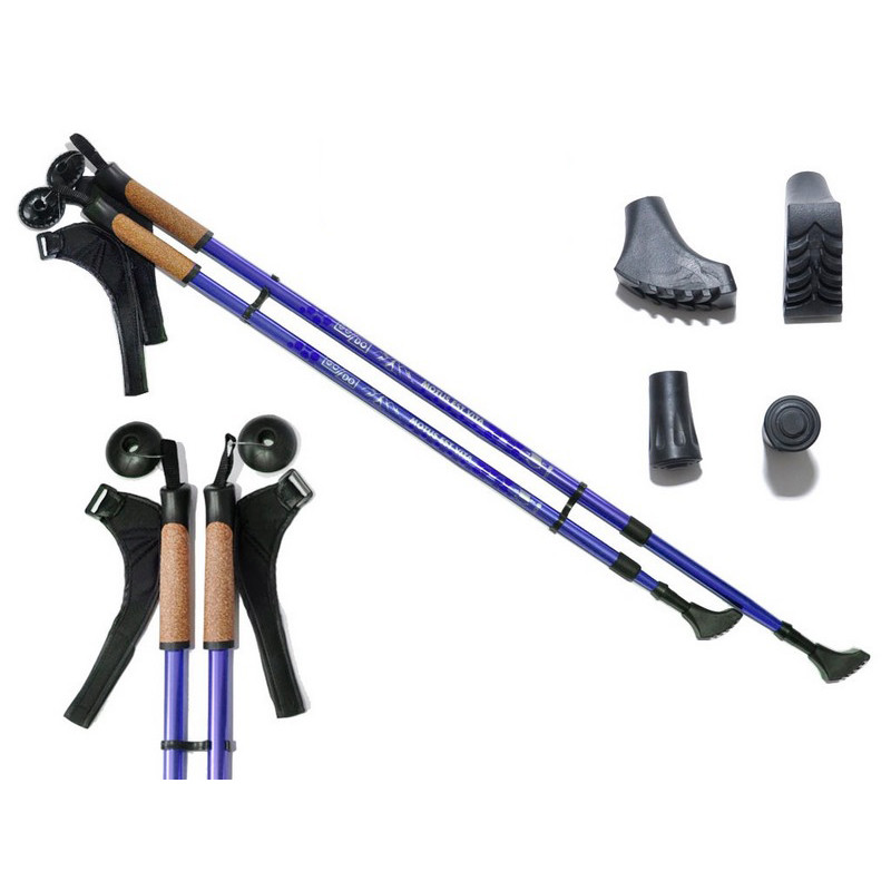 Трекінгові палиці для туризму та скандинавської ходьби Gemini Sport DS-3S-BL 2 штуки