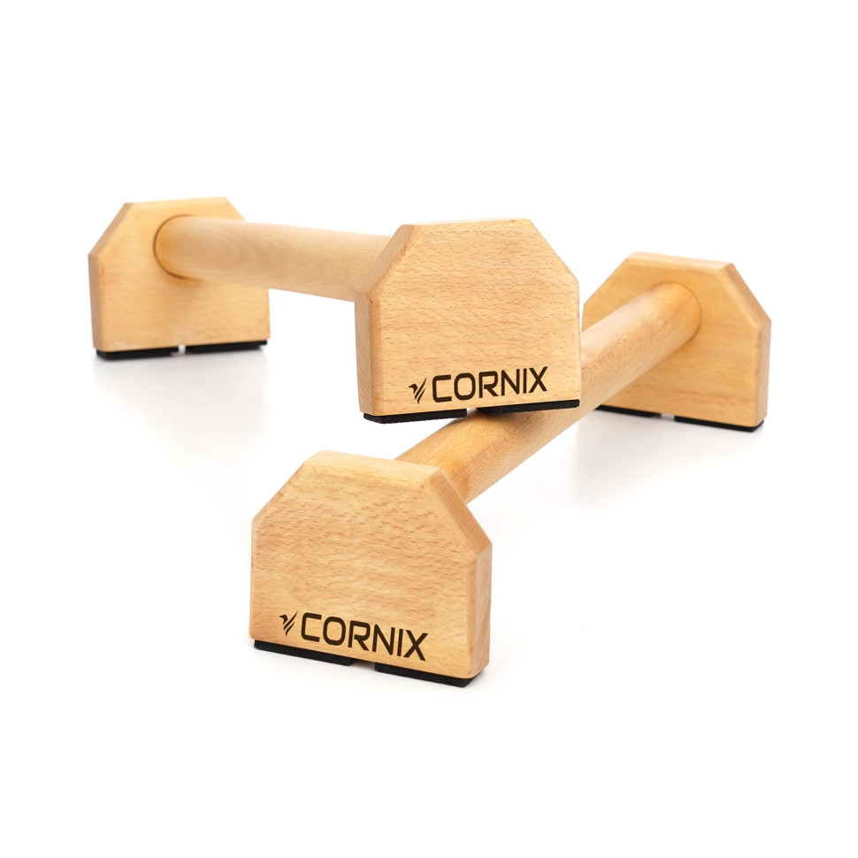 Упори для віджимань Cornix XR-0382 дерев'яні, подовжені 50 см
