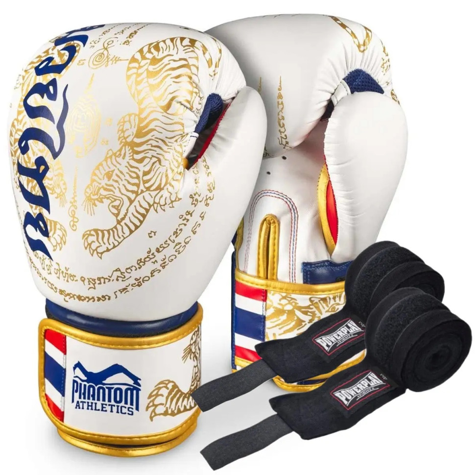 Боксерские перчатки Muay Thai Limited Edition Phantom PHBG2590-10 Gold 10 унций (бинты в подарок)
