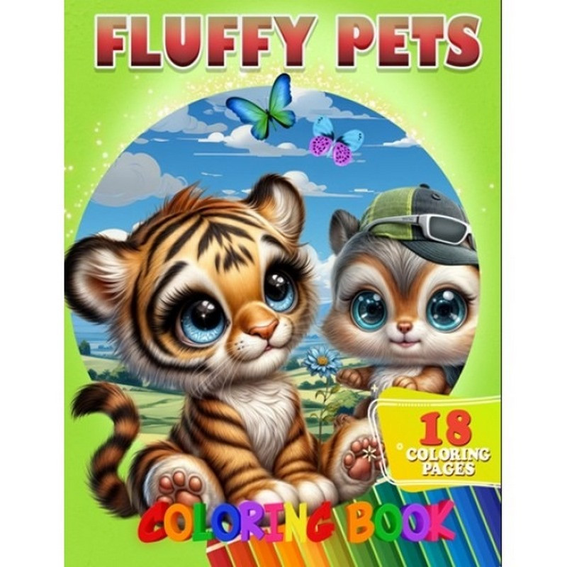 Раскраска для детей Fluffy Pets Jumbi А05122410 формат А4