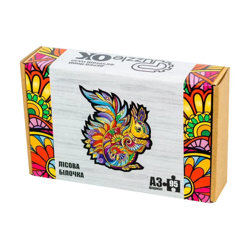 Фигурный деревянный пазл 