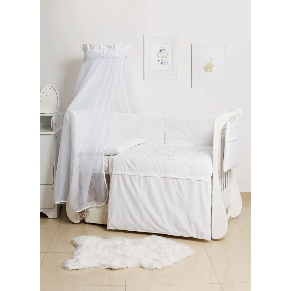 Детский постельный комплект Dolce Loving bear Twins 4062-D-010, 8 элементов