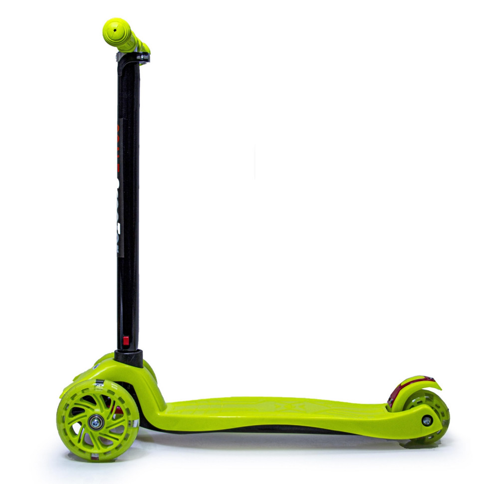 Детский четырехколесный самокат MAXI Bambi 1977338535 Yellow с подсветкой