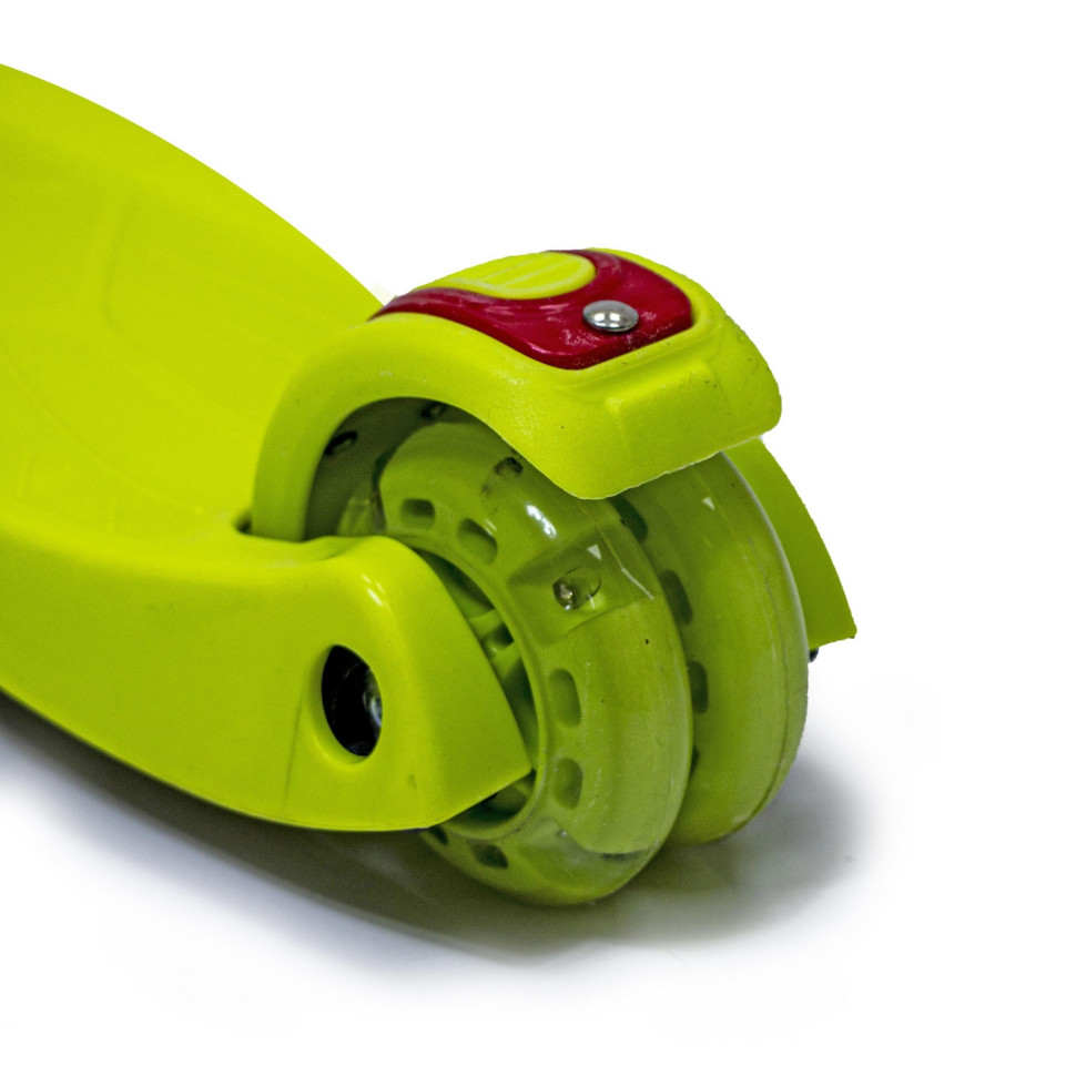 Детский четырехколесный самокат MAXI Bambi 1977338535 Yellow с подсветкой