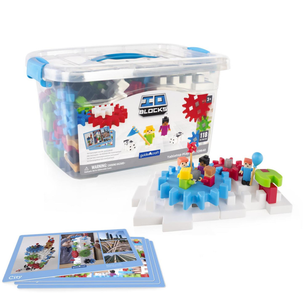 Конструктор IO Blocks Tabletop System Guidecraft G9640 з доповненою 3D реальністю, 118 деталей
