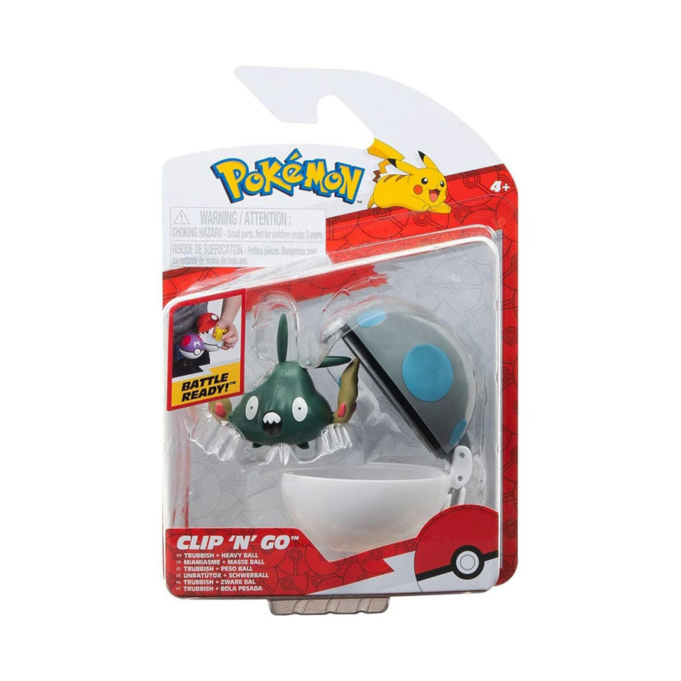 Игровой набор Траббиш в покеболе Pokemon W15 PKW3140 игровая фигурка, покебол