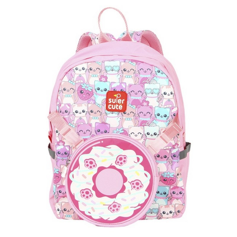 Рюкзак детский 2 в 1 «Котенок» Supercute SF127 Розовый
