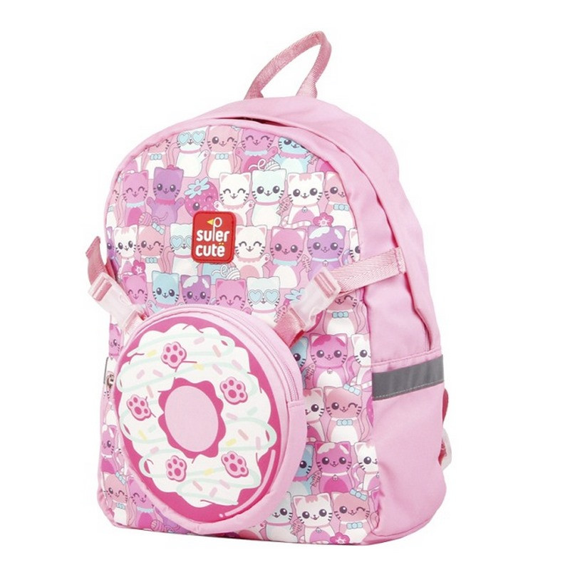 Рюкзак детский 2 в 1 «Котенок» Supercute SF127 Розовый