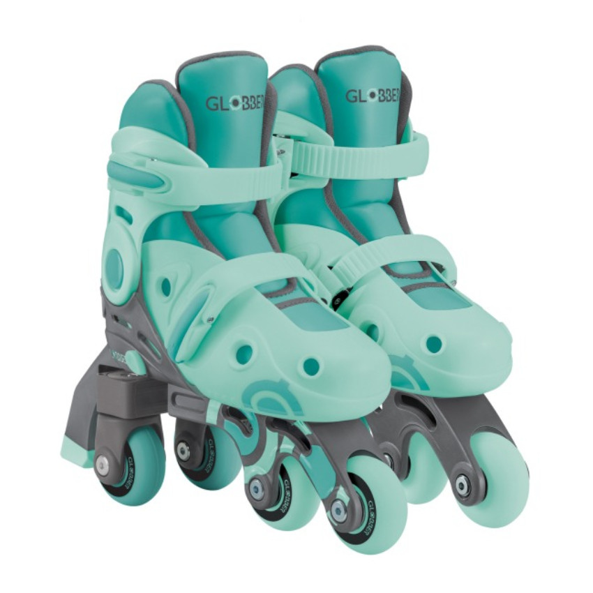 Роликові ковзани 2в1 GLOBBER 783-206 м'ятно-зелені, розмір 30-33, до 60 кг