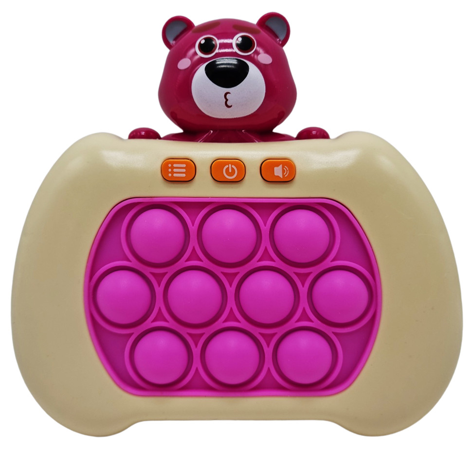 Електронна приставка Pop It консоль Quick Push Fast Bambi 07558K(Biege) антистрес іграшка