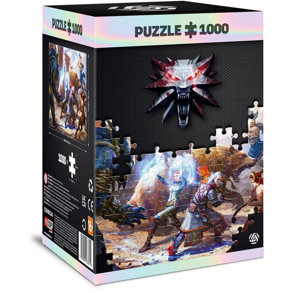 Пазл классический Witcher: Geralt Triss in Battle puzzles GoodLoot 5908305233619, 1000 элементов