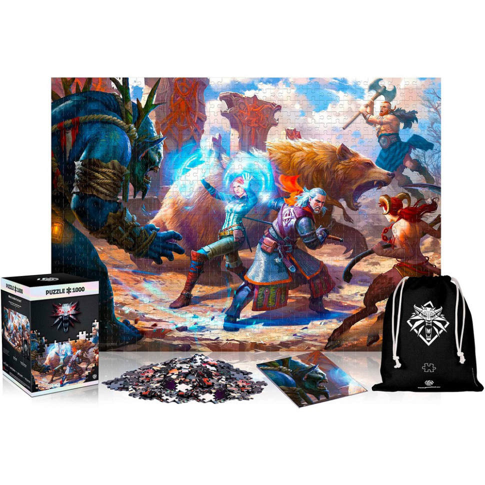 Пазл классический Witcher: Geralt Triss in Battle puzzles GoodLoot 5908305233619, 1000 элементов