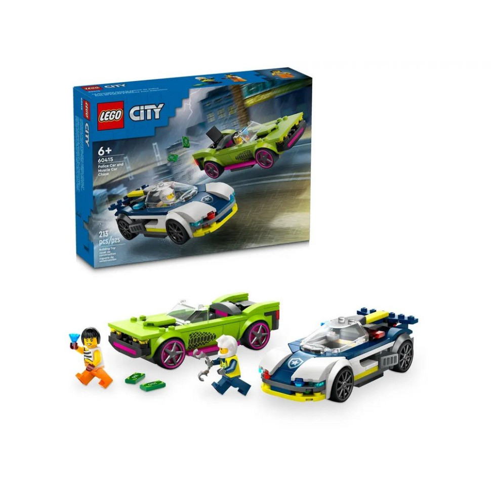 Конструктор Преследование маслкара LEGO 60415, 213 деталей