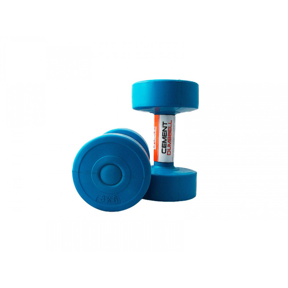 Гантели пластиковые пара CEMENT DUMBELL LiveUp LS2003-3, 2 шт, 3 кг