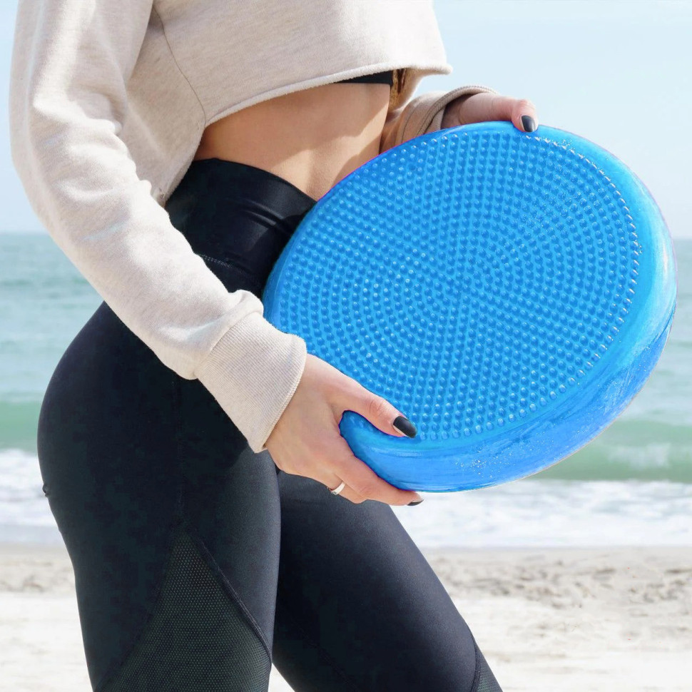Балансировочная массажная подушка Balance Pad PowerPlay PP_4009_Blue, Синяя