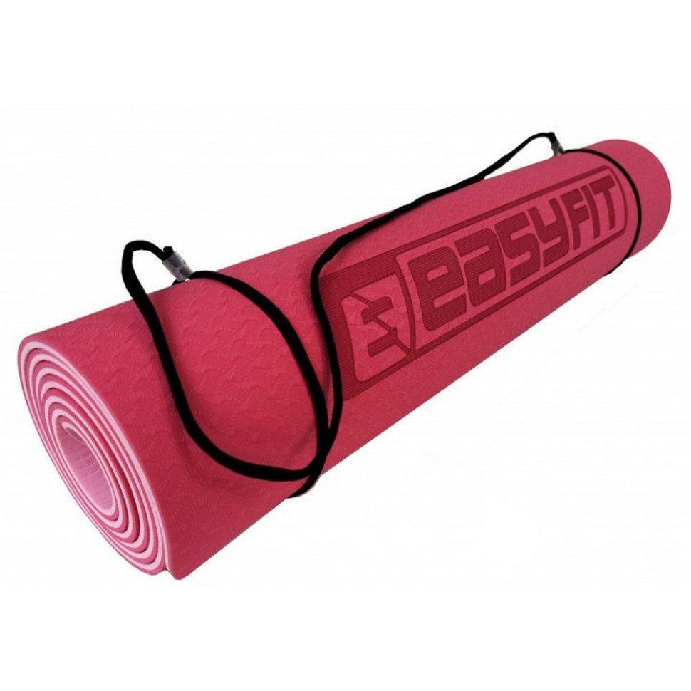 Килимок для йоги та фітнесу EasyFit EF-1924s-PP 6 мм, двошаровий 