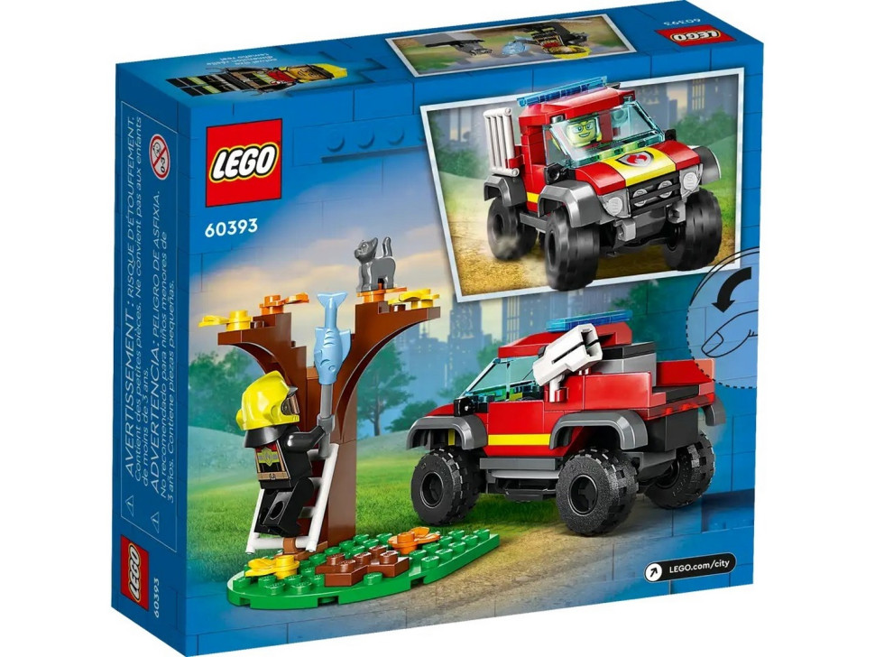 Конструктор LEGO City Fire Пожарно-спасательный внедорожник 60393