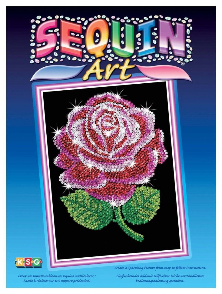 Набор для творчества Sequin Art BLUE Red Rose SA1001