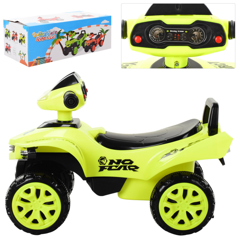 Каталка-толокар Bambi M 3502-6 Жовтий музичний