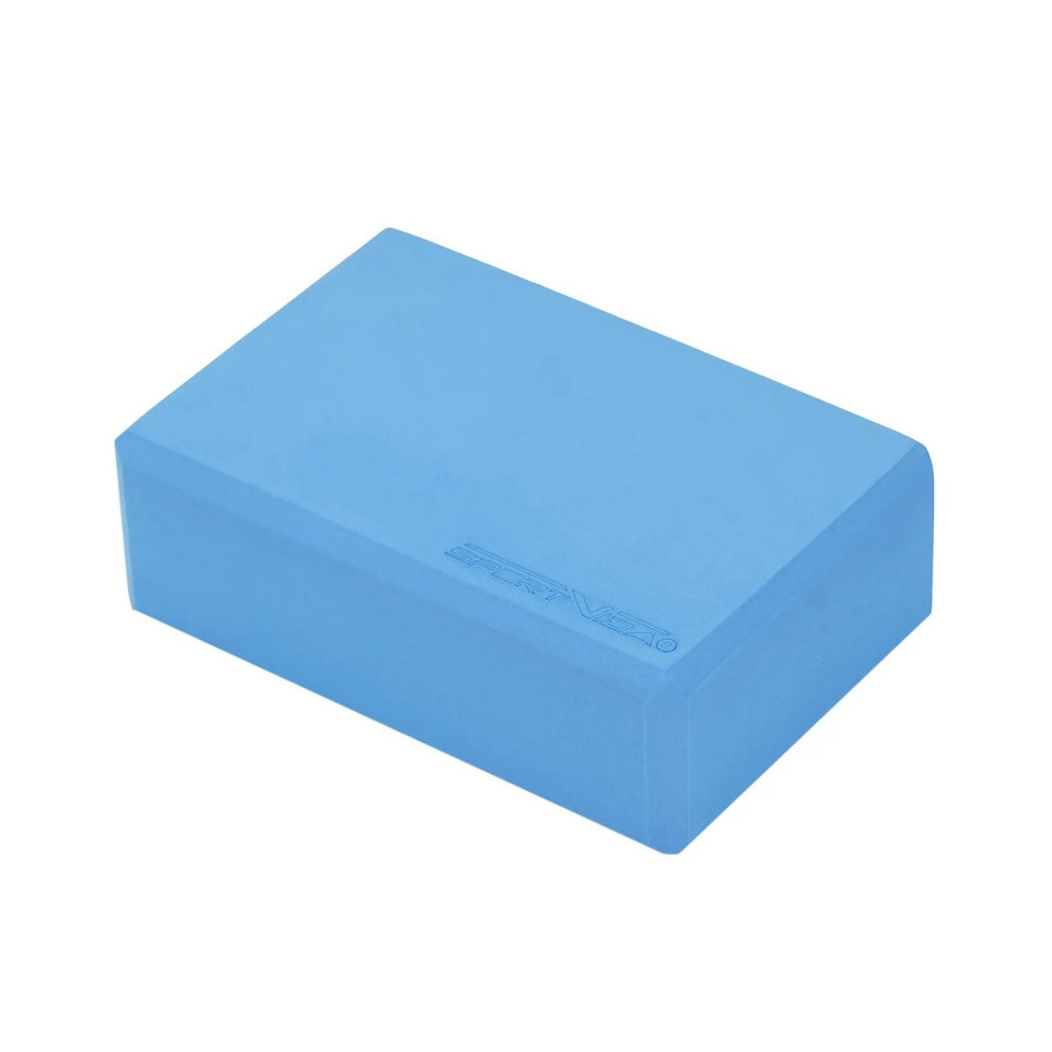 Блок для йоги SportVida SV-EZ0068 Sky Blue, EVA 23 x 15 x 7.6 см 