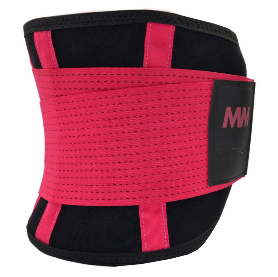 Пояс компрессионный MFA-277 Slimming belt MadMax MFA-277-RED_M, Black/rubine, red, M