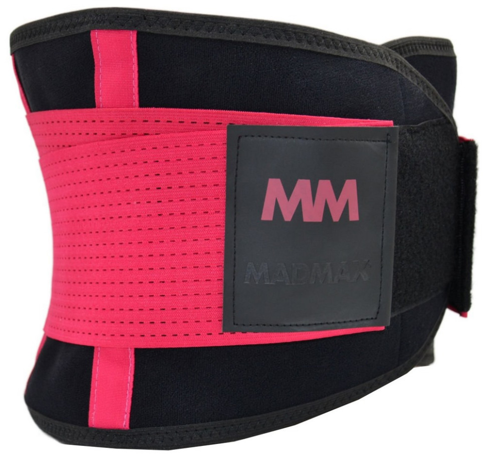Пояс компрессионный MFA-277 Slimming belt MadMax MFA-277-RED_M, Black/rubine, red, M