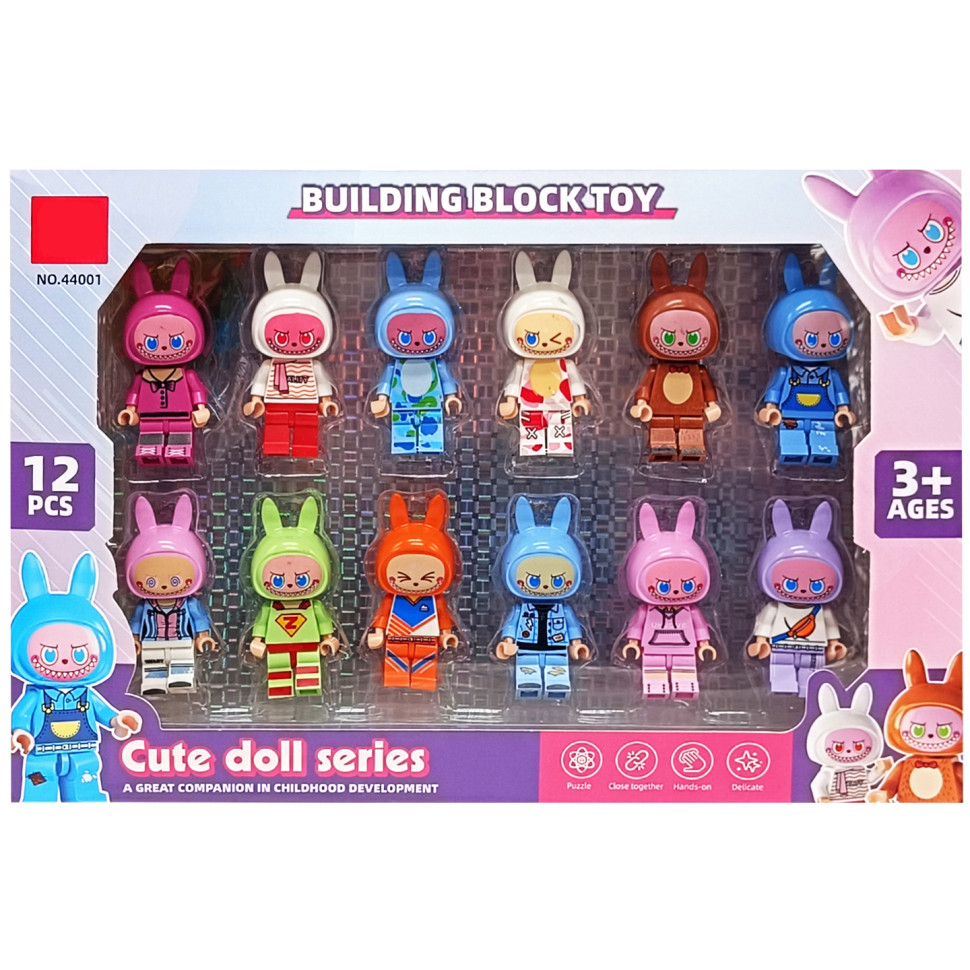 Детский набор фигурок Labubu Bambi 44001, 12 фигурок