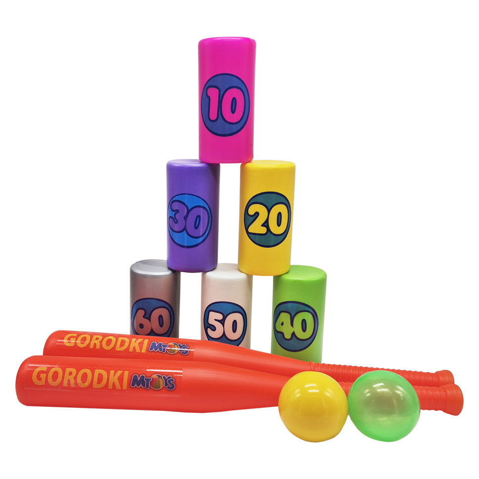 Спортивная игра Городки Mtoys 10180, 2 биты, 2 шарика