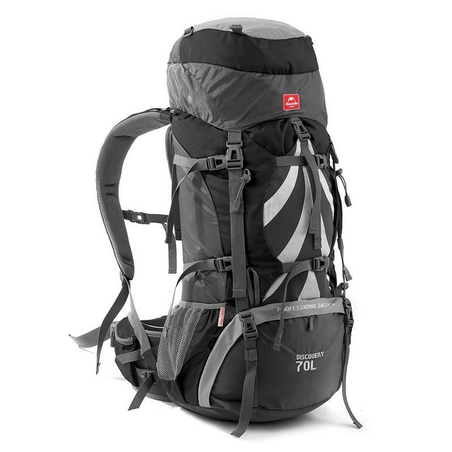 Рюкзак туристичний NH70B070-B Naturehike 6975641887485, 70 л + 5 л, чорний