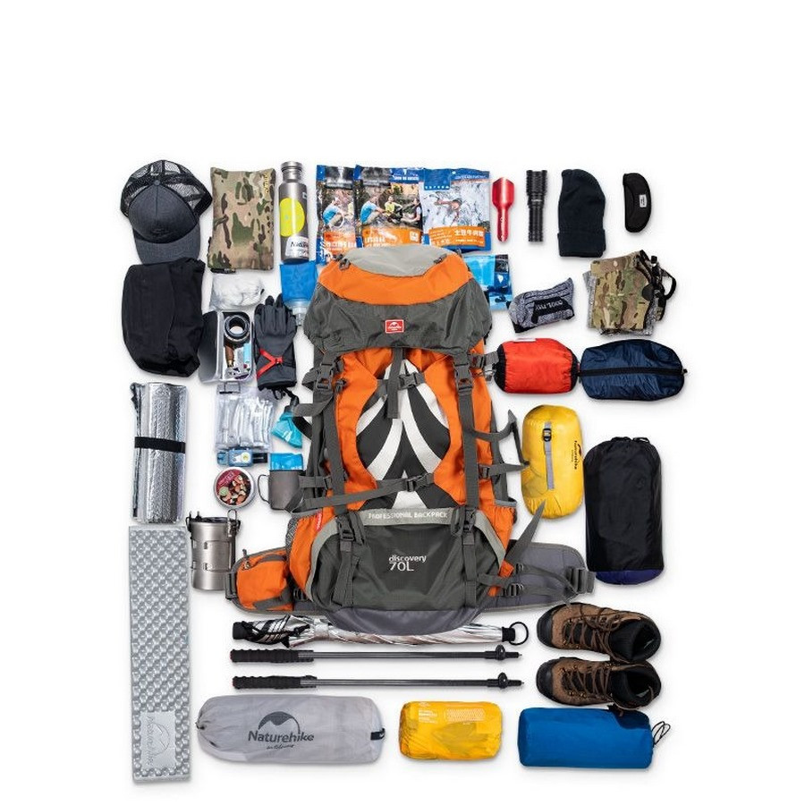 Рюкзак туристичний NH70B070-B Naturehike 6975641887485, 70 л + 5 л, чорний